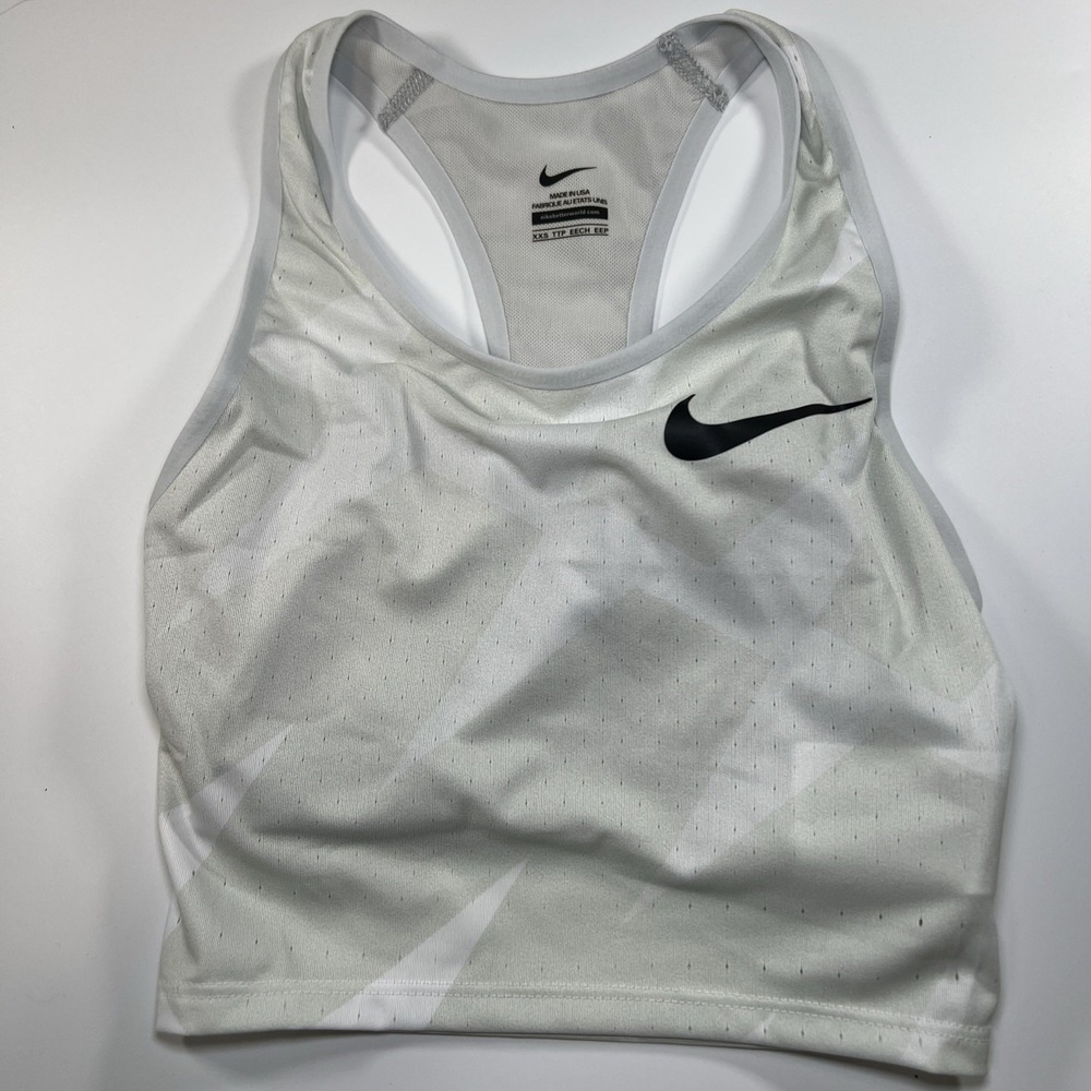 Nike Pro AeroAdapt Women Racerback Sports Bra White Grey CI0985-XXX XXS